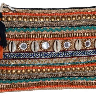 COTTON JUTE WASHBAG 26X2X18 MULTICOLORED BO206559