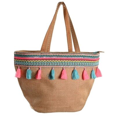 SAC JUTE COTON 58X19X63 NATUREL BO206566