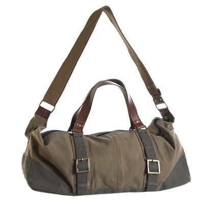 LEATHER CANVAS BAG 53X22X23 19 BEIGE BO206671