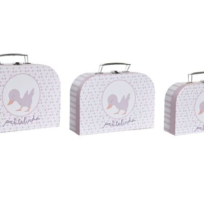 BOX SET 3 CARTONE METALLO 28X9,5X20 ANATRE CARTELLA CG204304