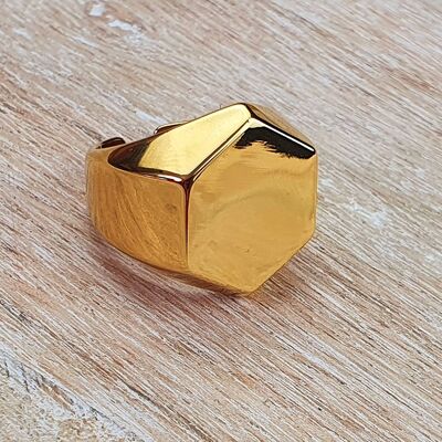 Frauen Ring vergoldet Modeschmuck für Frauen Mädchen Geschenk Neu