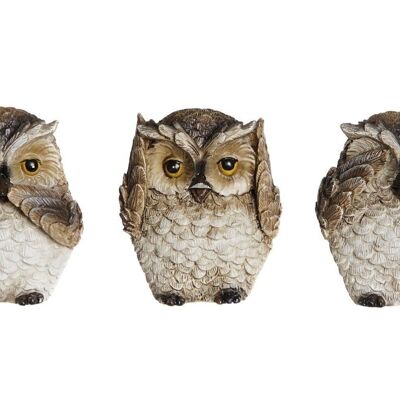 RESIN MAGNET 5X1X6 OWL 3 ASSORTMENTS. IM207467