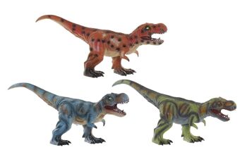 JOUET EN PVC 60X17X28 DOUX DINOSAURES 3 ASSORTIMENTS. JE166328 1