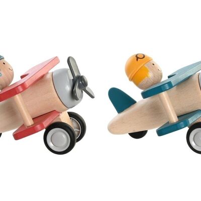 WOODEN TOY 11X13X11 PLANE 2 ASSORTMENTS. JE204979