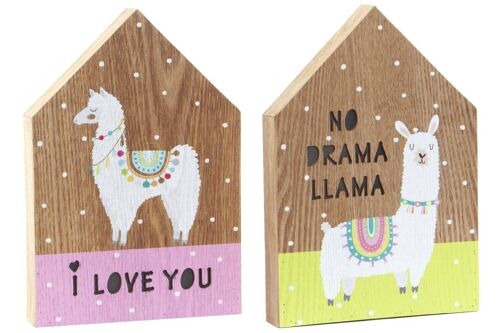 DECORACION LUMINOSA MDF 17X3,5X25 LLAMA 2 SURT. LA156416