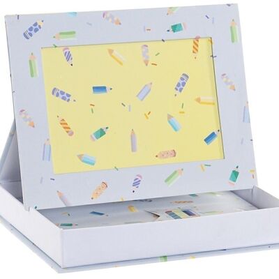 DIARIO CARTON PAPEL 15,3X3,8X20 LAPICES AZUL LP166267