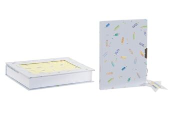 AGENDA CARTON PAPIER 15,3X3,8X20 CRAYONS BLEUS LP166267 2