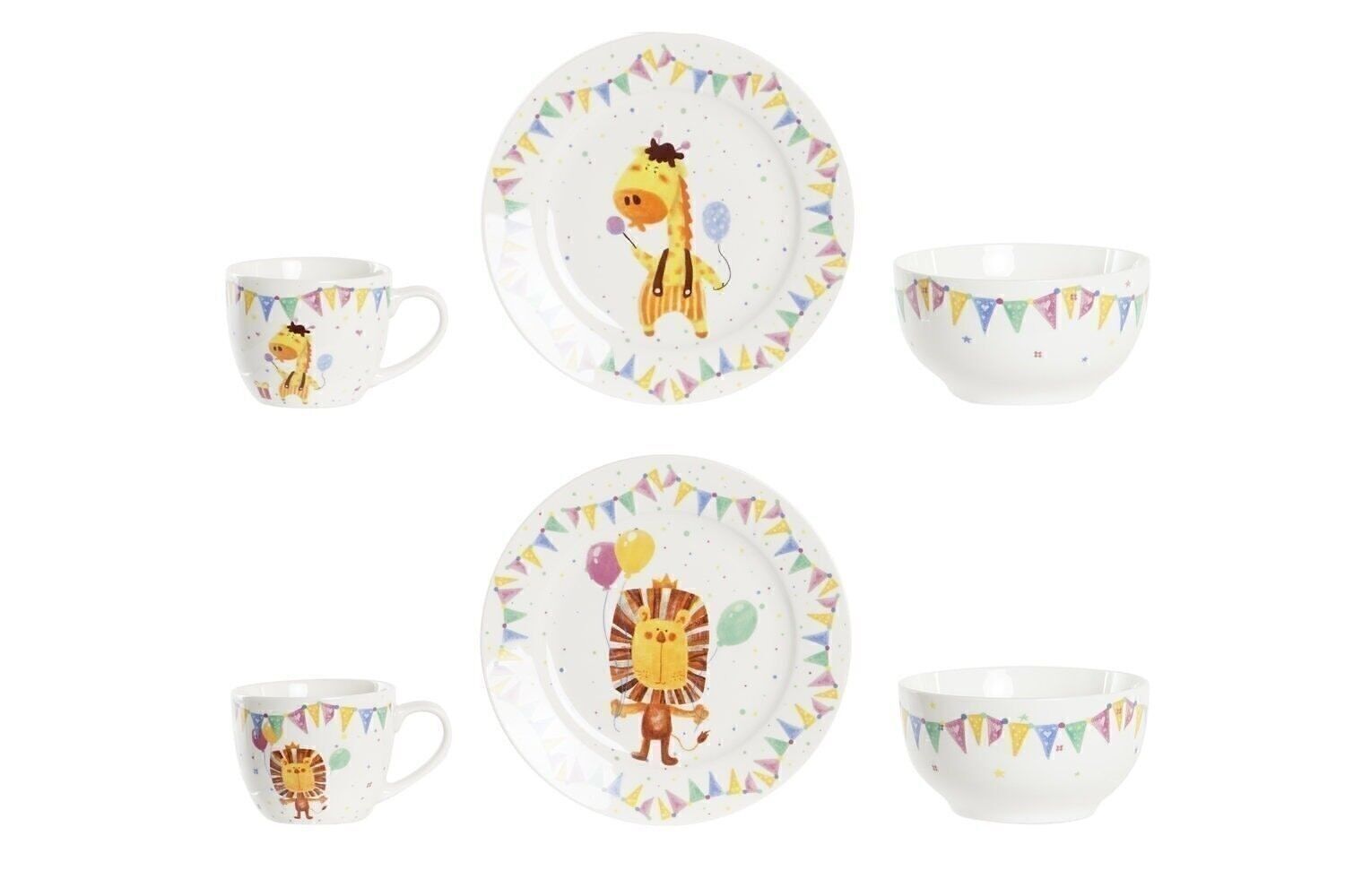 SERVIZIO DA TAVOLA SET 3 PORCELLANA 19X19X2 270ML, 2 ASSORTIMENTI. PC193818