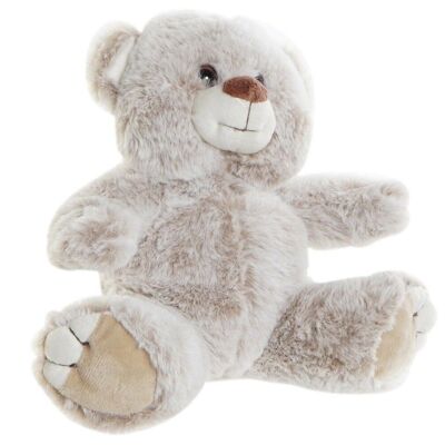 PELUCHE POLYESTER 20X10X20 OURS BEIGE PE192142