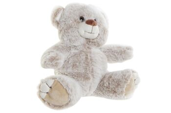 PELUCHE POLYESTER 20X10X20 OURS BEIGE PE192142 1