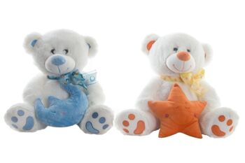 PELUCHE POLYESTER 20X20X30 30 CM OURS 2 ASSORTIS. PE192161 1