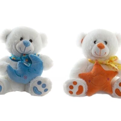 PELUCHE POLYESTER 10X10X20 OURS 20 CM 2 ASSORTIS. PE192162