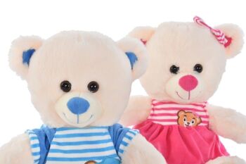 PELUCHE POLYESTER 27X20X30 OURS 2 ASSORTIS. PE196956 2