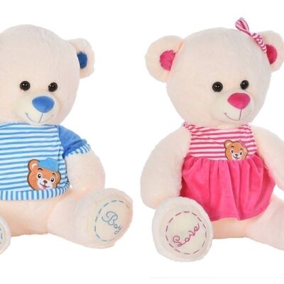 PELUCHE POLYESTER 25X25X50 OURS 2 ASSORTIS. PE196957