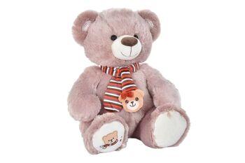 PELUCHE POLYESTER 32X20X40 OURS MARRON PE196962 1