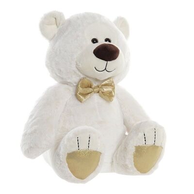 PELUCHE POLYESTER 25X25X30 OURS BLANC PE196971