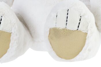 PELUCHE POLYESTER 25X25X30 OURS BLANC PE196971 2