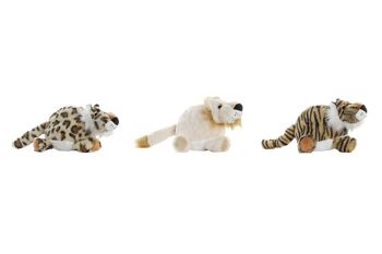 PELUCHE POLYESTER 15X15X23 ANIMAUX 3 ASSORTIMENTS. PE196973 1