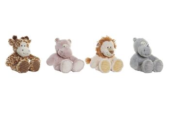 PELUCHE POLYESTER 20X20X20 ANIMAUX 4 ASSORTIMENTS. PE196974 1