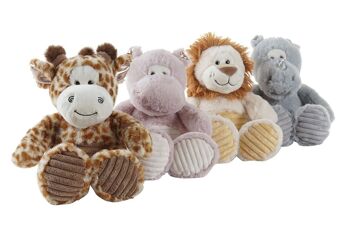 PELUCHE POLYESTER 20X20X20 ANIMAUX 4 ASSORTIMENTS. PE196974 2
