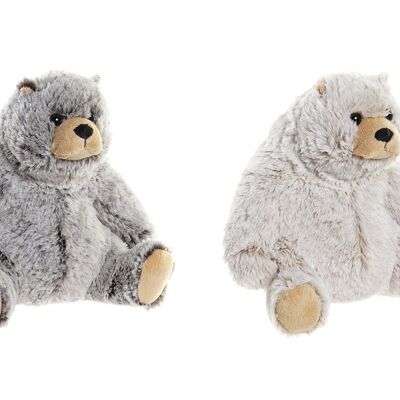 PELUCHE POLYESTER 23X17X22 OURS 2 ASSORTIS. PE197367
