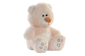 PELUCHE POLYESTER 18X16X19 OURS BEIGE PE203589 1
