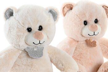 PELUCHE POLYESTER 20X18X24 OURS 2 ASSORTIS. PE203593 2