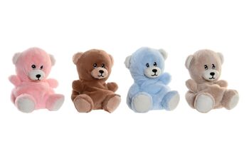 PELUCHE POLYESTER GRAINES 12X10X16 OURS 4 ASSORTIMENTS. PE203595 1