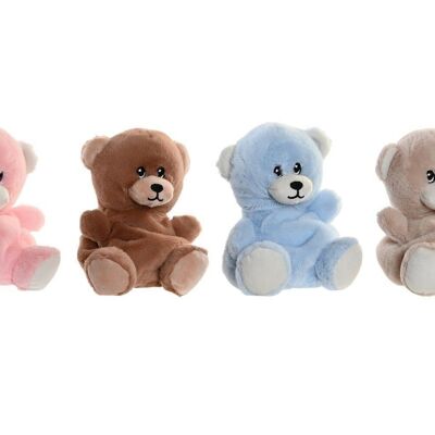 PELUCHE POLYESTER GRAINES 12X10X16 OURS 4 ASSORTIMENTS. PE203595