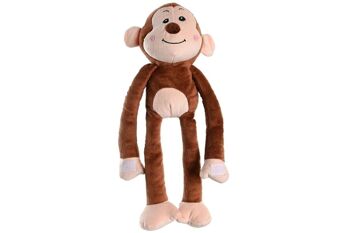 PELUCHE POLYESTER 20X20X40 SINGE MARRON PE205611 1