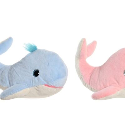 POLYESTER PLUSH 20X20X28 NARVAL WHALE 2 ASSORTED. PE205616
