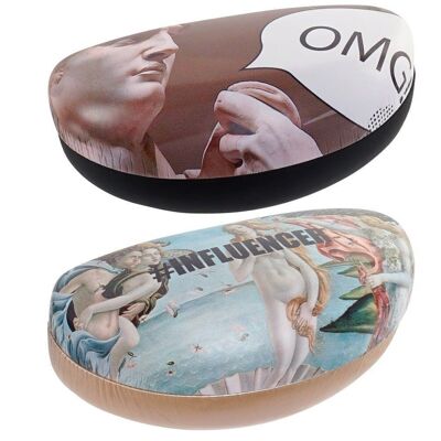 GLASSES CASE PU METAL 16,5X8X7 INFLUENCER 2 ASSORTMENTS. RC166270