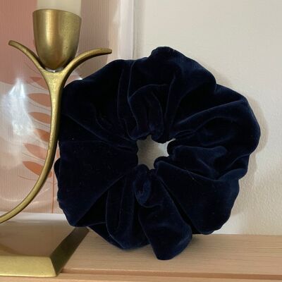 Scrunchie Alicia - navy velvet