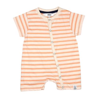 Sean beachsuit coral stripe