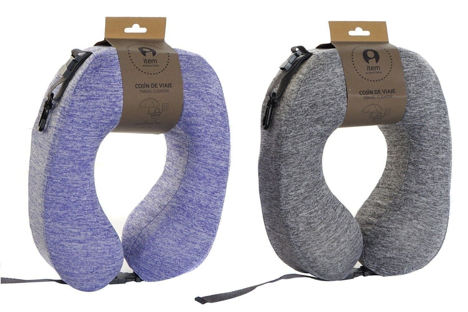 POLYESTER TRAVEL CUSHION 22X10X27 MEMORY 2 ASSORTMENTS. RC208032