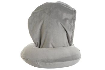 COUSSIN DE VOYAGE POLYESTER 30X10X32 CAPUCHE GRIS CLAIR RC208035 2