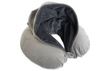 COUSSIN DE VOYAGE POLYESTER 30X10X32 CAPUCHE GRIS CLAIR RC208035 3