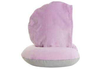 COUSSIN DE VOYAGE POLYESTER 30X10X32 CAPUCHE ROSE RC208036 2