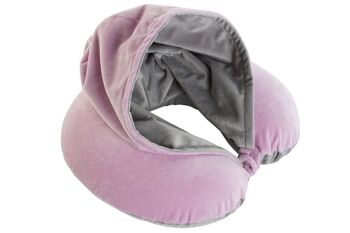 COUSSIN DE VOYAGE POLYESTER 30X10X32 CAPUCHE ROSE RC208036 3