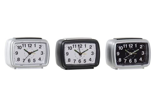 RELOJ DESPERTADOR PVC 11X6X8 3 SURT. RE181569