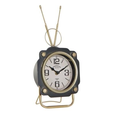 HORLOGE DE TABLE FER VERRE 15,5X8,5X32 NOIR RE187294