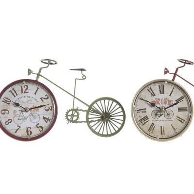 IRON TABLE CLOCK 34.5X5X22.5 BICYCLE 2 SOUTH RE196397