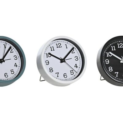 ALARM CLOCK PVC 6X3.9X9.2 3 ASSORTMENTS. RE206345