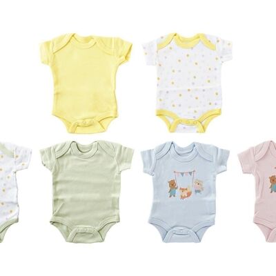 BABY SET 3 COTONE 24X1X34 BODY 2 ASSORTIMENTI. BE182680