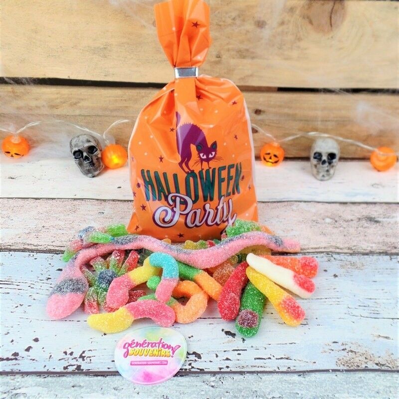 Beutel mit sauren Bonbons - Halloween-Party - 200g