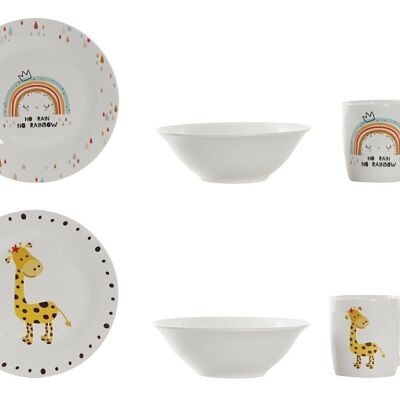 VAJILLA SET 3 PORCELANA 19X19X2 INFANTIL 2 SURT. PC193621