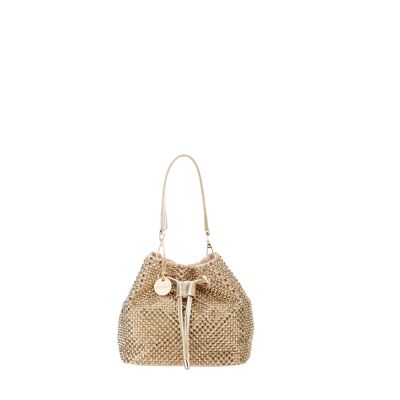 Alex Max GOLD Strass bucket bag