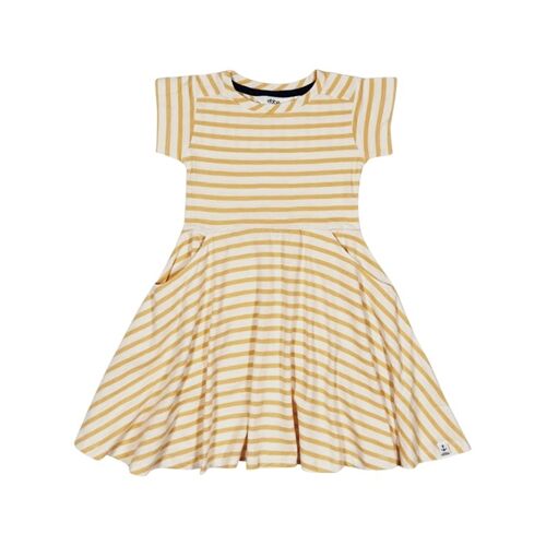 Shelby dress yellow stripe