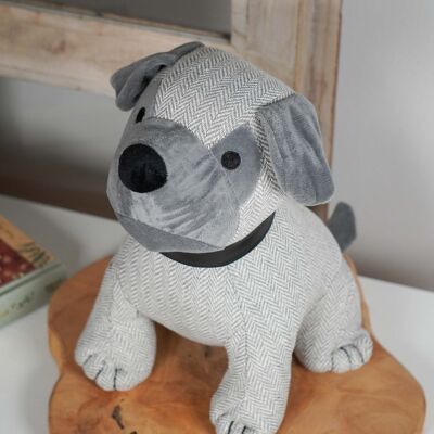 Butée de porte Bouledogue Gris 28 cm Isabelle Rose