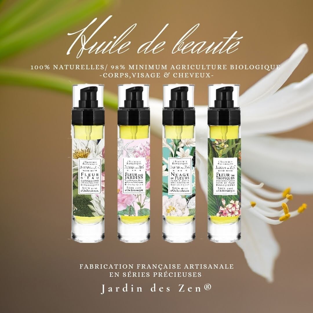 FLOWER POWER KIT Olio di bellezza multifunzione - Produzione artigianale e francese - Vegano